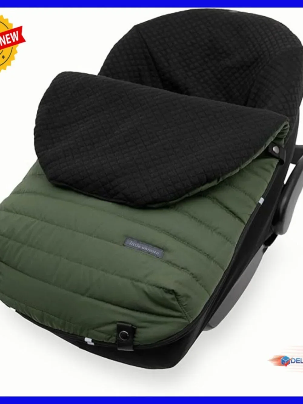 Infant Car Seat Footmuff Weather-Resistant Bunting Bag Magnetic Closure